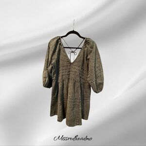 Mustard Seed Black Denim Dress